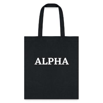 ALPHA - Tote Bag - black - Front