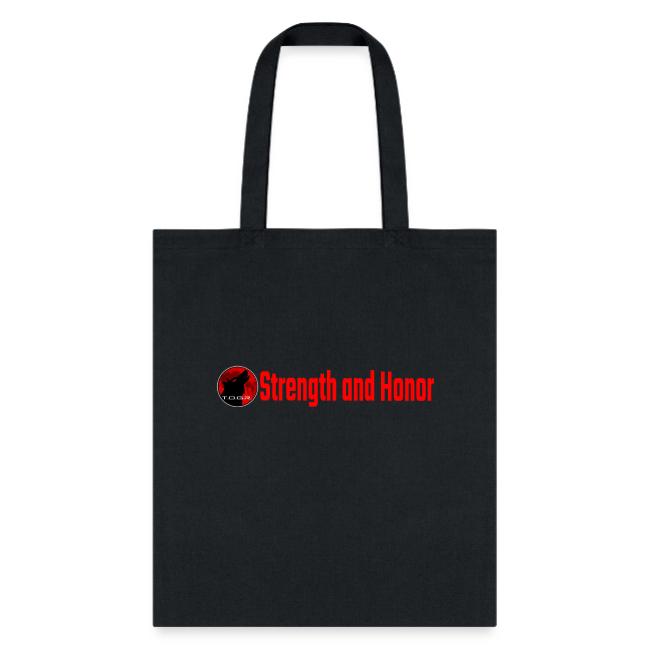 Strength and Honor - Red Letters
