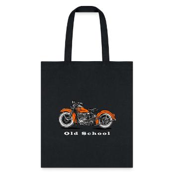 motos vintage old school moto classique - Sac fourre-tout - noir - Devant