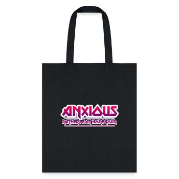 Anxious. Band Design. - Tote Bag - black - Front