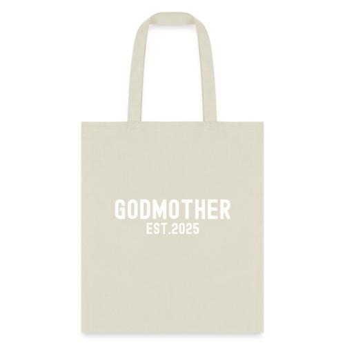 Godmother Est 2025 (distressed font) - Tote Bag