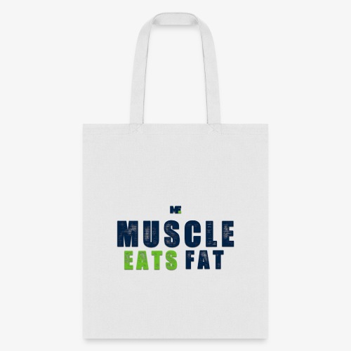 Muscle Eats Fat (Seahawks Blue) - Tote Bag