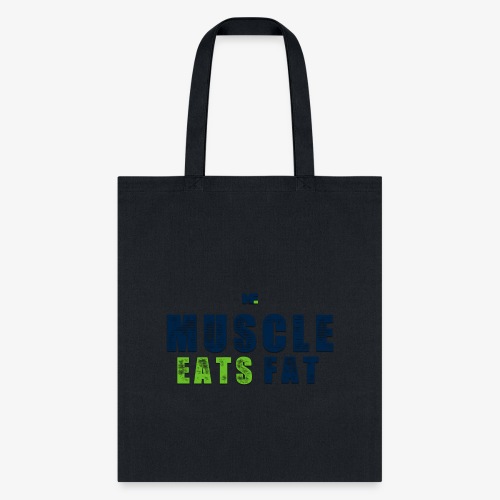 Muscle Eats Fat (Seahawks Blue) - Tote Bag