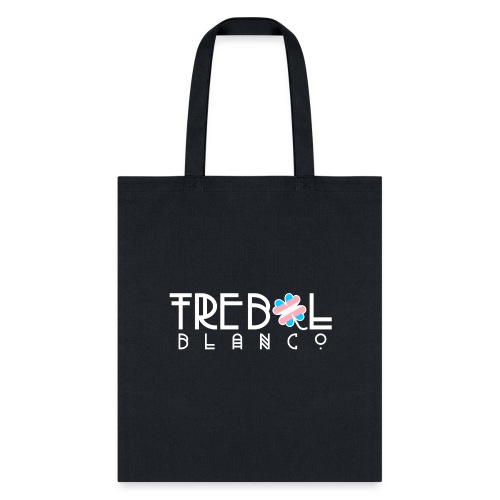 TB Stacked Logo with Trans PRIDE clover - Tote Bag
