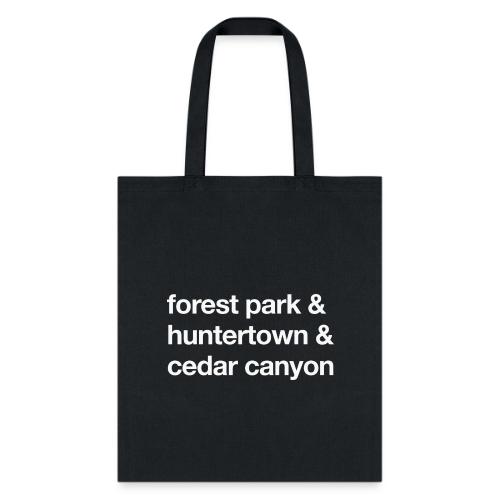 1 Church 3 Locations - Tote Bag