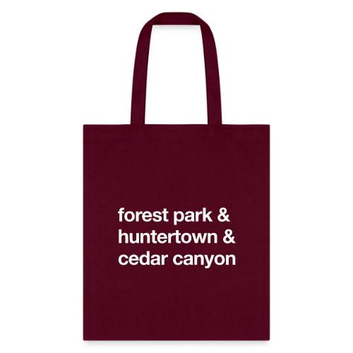1 Church 3 Locations - Tote Bag
