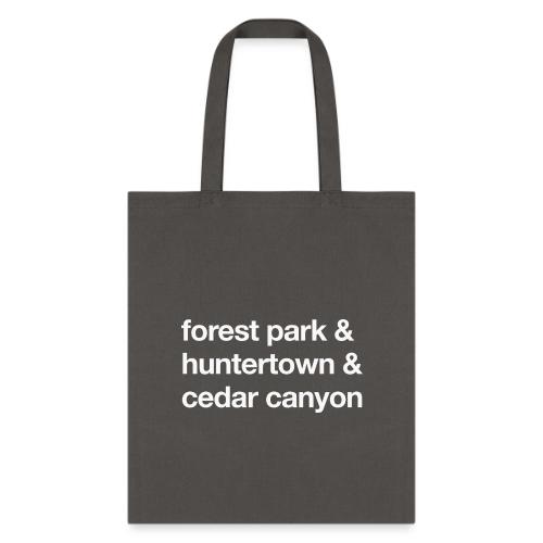 1 Church 3 Locations - Tote Bag