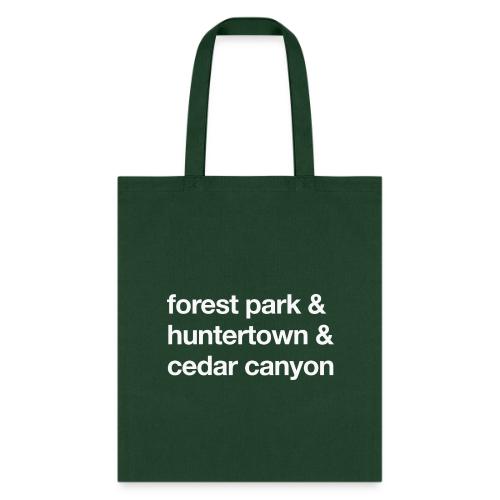 1 Church 3 Locations - Tote Bag