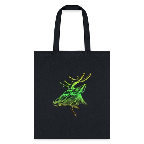 Colourful cool deer antlers motif - Tote Bag