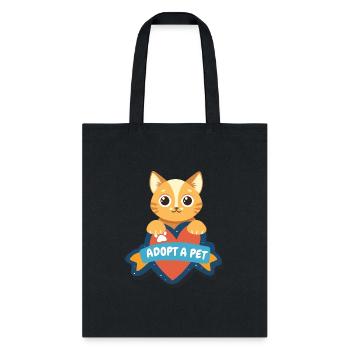 Adopt a pet - Tote Bag - black - Front