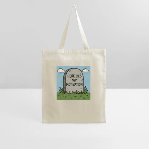 Motivations Cartoon Tombstone - Tote Bag