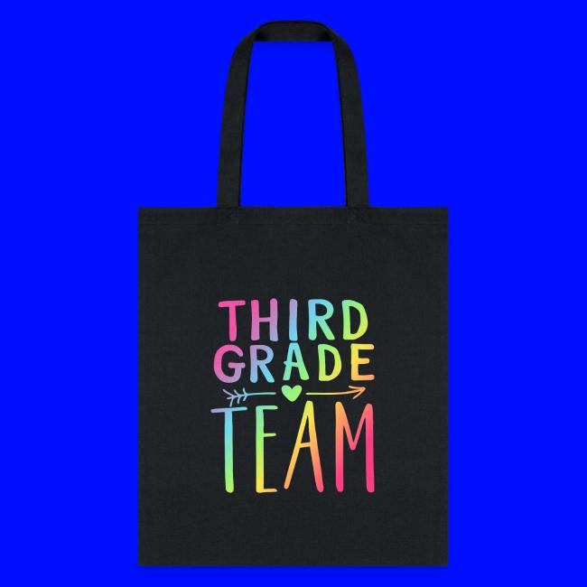 Third Grade Team Neon Rainbow Teacher T-Shirts