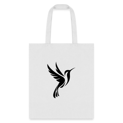 Hummingbird Spot Logo in Black - Tote Bag