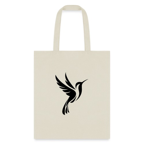 Hummingbird Spot Logo in Black - Tote Bag