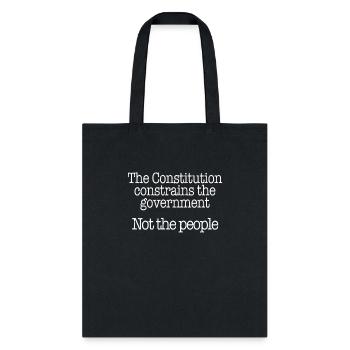 Constitution Limited Government Libertarian - Tote Bag - black - Front