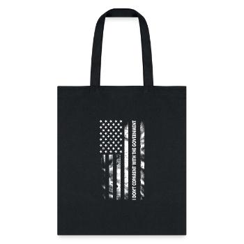I Don't CoParent With The Government - Tote Bag - black - Front