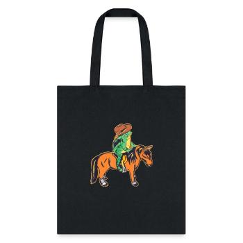 even cowboys get tummy - Tote Bag - black - Front