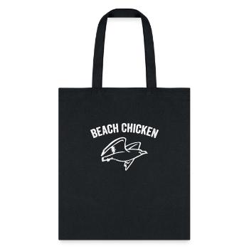 Funny Seagull Sea Gull Beach Chicken - Tote Bag - black - Front