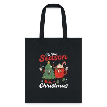 Tis The Season Christmas Tree Coffee Latte - Tote Bag - black - Front