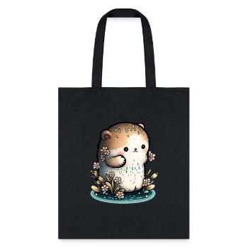 Sea otter - Tote Bag - black - Front