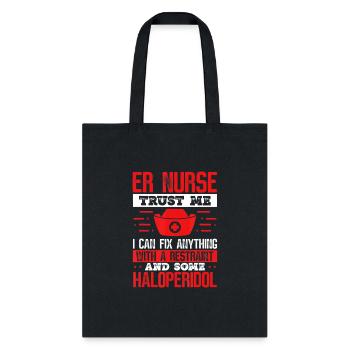 Emergency Room Nurse Haloperidol Nursing Emergeny - Tote Bag - black - Front