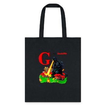 G is For Godzila - Tote Bag - black - Front