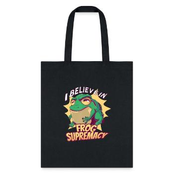 Frog Costume Frog Catcher Frog Hunter Funny Frog - Tote Bag - black - Front