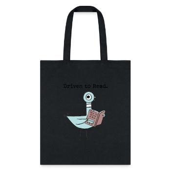 Driven To Read Pigeon Library Reading Books Reade - Tote Bag - black - Front