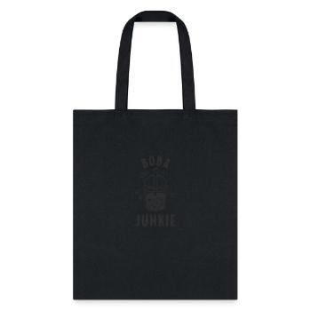 Bubble Tea Junkie, Bubble Tea Lover - Tote Bag - black - Front