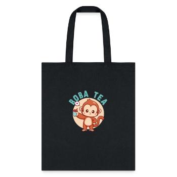 Bubble Tea Junkie, Bubble Tea Lover - Tote Bag - black - Front
