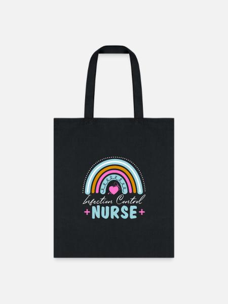 Infection Control Nurse Rainbow Style For - Tote Bag - black