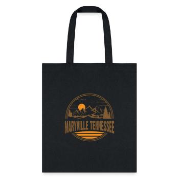 Maryville Tennessee Mountain Hiking Print - Tote Bag - black - Front