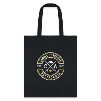Carmel-By-The-Sea California Beach Ca Retro Front - Tote Bag - black - Front