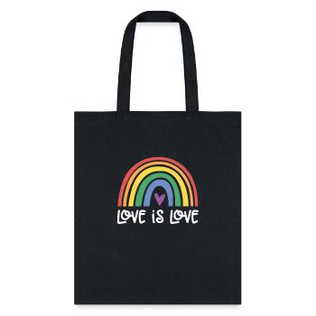 LOVE IS LOVE - Tote Bag - black - Front