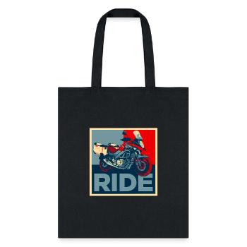Adventure Dual Sport V-Strom Motorcycle Ride - Tote Bag - black - Front