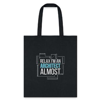 Future Architect In Progress Funny Architecture - Tote Bag - black - Front