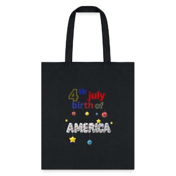 birth of america - Tote Bag - black - Front