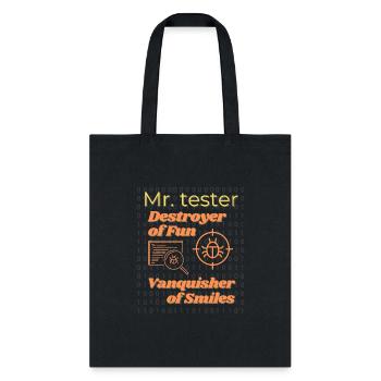 Bug Hunter: Quality Assurance QA Tester - Tote Bag - black - Front