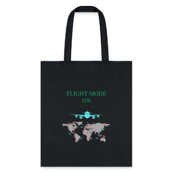 Flight Mode On - Tote Bag - black - Front