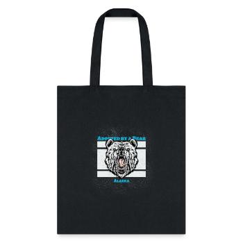 Adopted by a bear Alaska camping - Tote Bag - black - Front