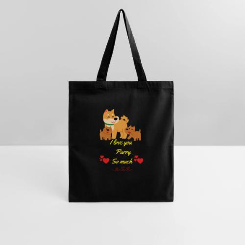 Cute Dog Family Love – “I Love You Purry So much - Tote Bag