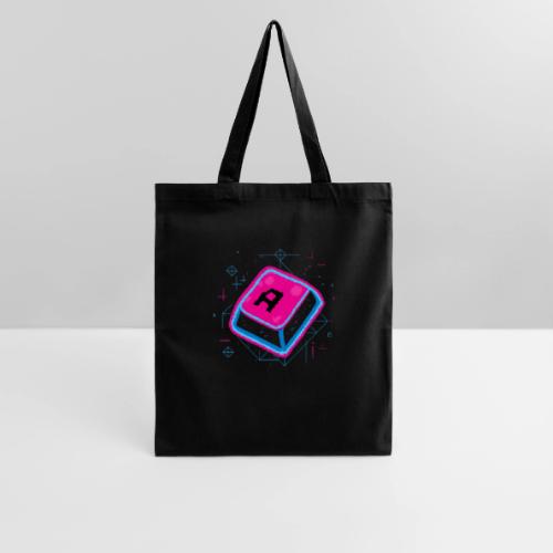 Neon Pixel A Key - Tote Bag