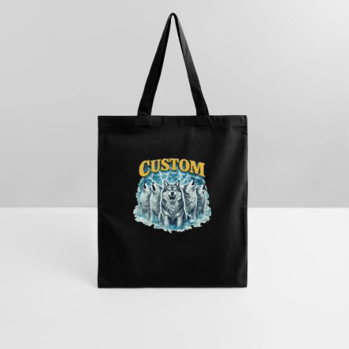 Custom Wolf Pack Howling Moon Vintage Wilderness - Tote Bag
