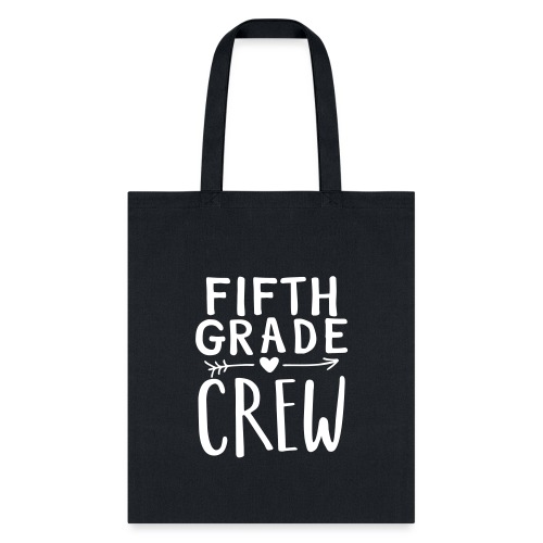 Fifth Grade Crew Heart Teacher T-Shirts - Tote Bag