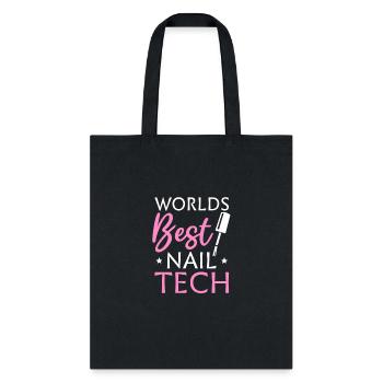 Nail Tech Worlds Best Nail Tech - Tote Bag - black - Front