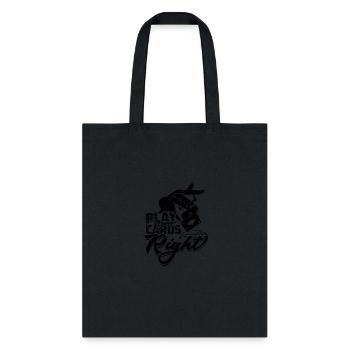 Play your cards right - Casino - Tote Bag - black - Front