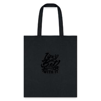 Life's a bet, roll with it - Casino - Tote Bag - black - Front