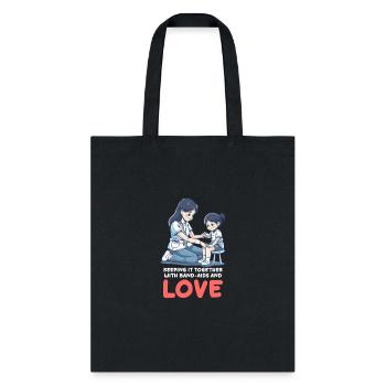 Nurse Mom Keeping Together Band-Aids and Love - Tote Bag - black - Front