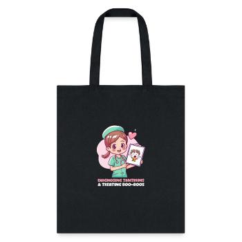 Nurse Mom Diagnosing Tantrums & Treating Boo-boos - Tote Bag - black - Front