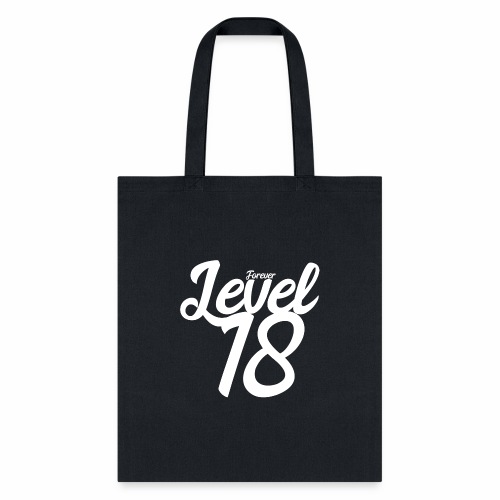 Forever Level 18 Gamer Birthday Gift Ideas - Tote Bag